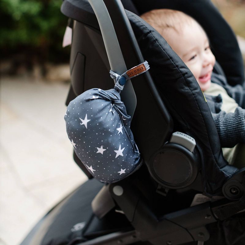 JJ Cole DreamGuard Packable Car Seat Canopy - Breathable &#38; Adjustable Infant Car Seat Cover - Stars, 4 of 5