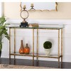 Uttermost Bright Gold Console Table with Dual Glass Surfaces - 2 of 4