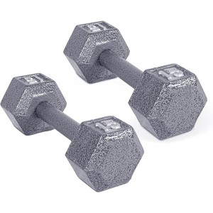 CAP Barbell Hex Dumbbell Set, for Home Gym, Multiple Sizes for Strength & Fitness Training - 1 of 4