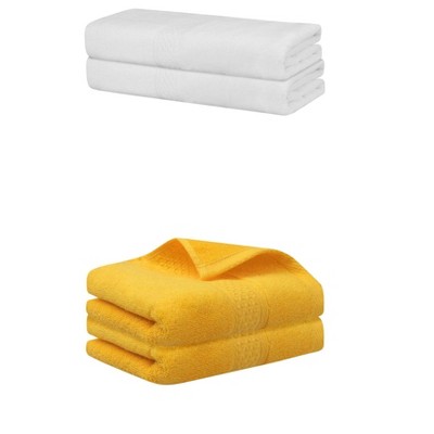 REGALWOVEN Cotton Bath Hands Towel Sets For Bathroom, Gym, SPA 2 Pack