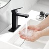 PROOX Single-Handle Single Hole Bathroom Faucet with Deck Plate and Drain Assembly - 3 of 4