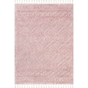 Nuloom Akia Lattice High/Low Tassel Indoor Area Rug - 1 of 4