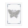 Anna-Kaci Clear Silver Butterfly Crystal Rhinestone Brooch Pin with Family or Friend Gift Message Card & Envelope Jewelry Gifts - 2 of 4