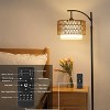 KTMBDW Dimmable Floor Lamp, LED Edison Bulb Included, Arc Floor Lamps for Living Room Modern Standing Lamp with Linen Shade for Bedroom Office - 4 of 4