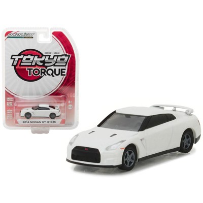 2014 Nissan GT-R R35 White Pearl Tokyo Torque Series 1 1/64 Diecast Model Car by Greenlight