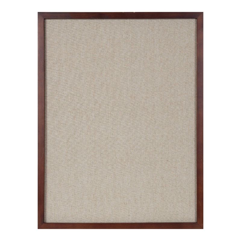 20&#34; x 26&#34; Hutton Framed Fabric Pinboard Walnut Brown - Kate &#38; Laurel All Things Decor, 3 of 9