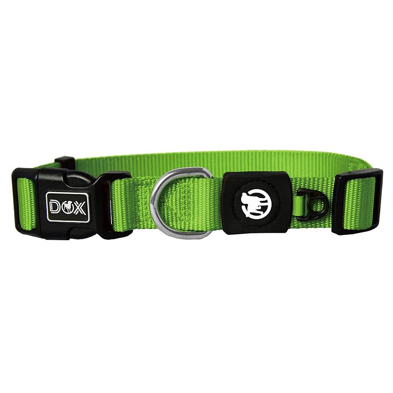 DDOXX Nylon Dog Collar - Green - Small, 1 of 6