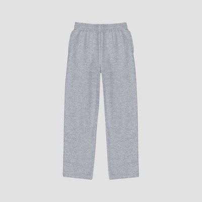 Hanes Kids' Eco Smart Open Leg Sweatpants - Light Gray S : Target