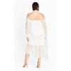 Women's Plus Size Lace Athena Dress - ivory | CITY CHIC - 4 of 4