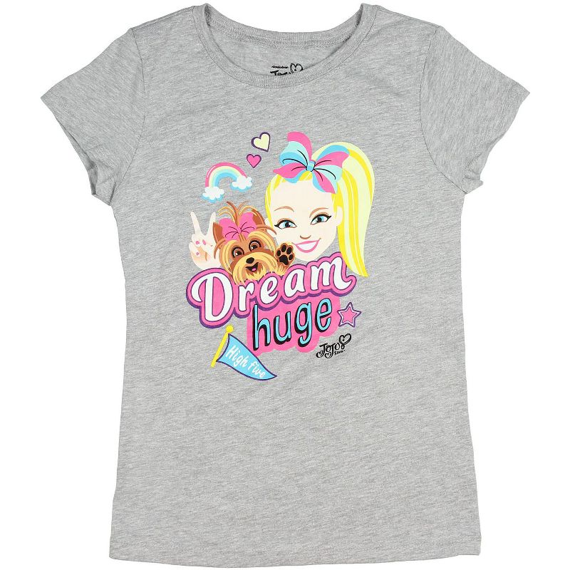 Nickelodeon Girls Jojo Siwa and Bow Bow Dream Huge Licensed T-Shirt, 1 of 4