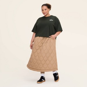 Women's Graphic Print Short Sleeve T-Shirt - Woolrich x Target Olive Green - 1 of 4
