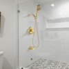 Cobbe Brushed Gold Single Handle Wall Mount Shower Kit with Bathroom 7 Settings (with Filtration) Hand Shower and Tub Spout with 59-Inch Hose - 2 of 4