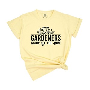Simply Sage Market Women's Know All The Dirt Short Sleeve Garment Dyed Tee - 1 of 4