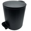 Home Mart Goods 10" Tall Black Step Garbage Can with Removable Inner Bucket, Soft-Close Metal Waste Basket with Foot Pedal - 2 of 3
