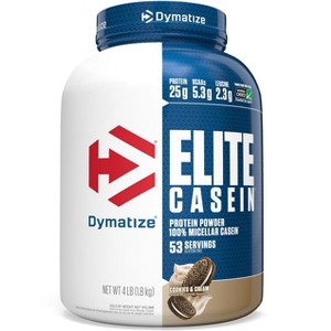 Dymatize Nutrition Elite Casein, Cookies & Cream, 4 lbs (1.8 kg) - 1 of 2