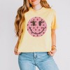 Simply Sage Market Women's Smiley Face Strawberries Short Sleeve Relaxed Fit Cropped Graphic Tee - 2 of 3