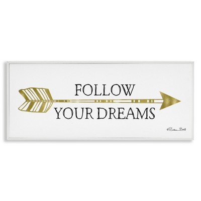 Stupell Industries Follow Your Dreams with Arrow, 24" x 10"