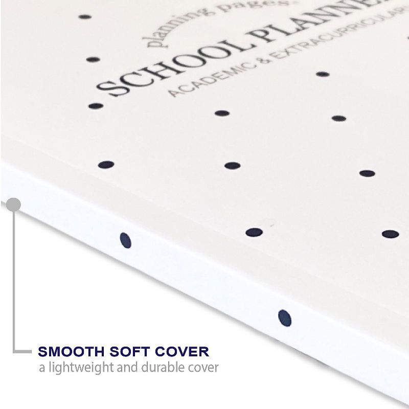 Kahootie Co. It's That Kinda Day School & After School 9" x 6" Monthly & Weekly Planner Navy Polka, 4 of 8