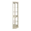 Ridstar 69.84 in. H Corner Glass Decorative Cabinet with Storage Function For Living Room and Bar-White - 2 of 4