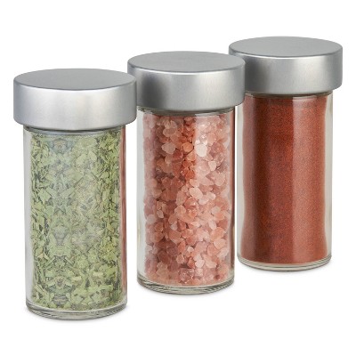 Bamboo Revolving Countertop Spice Rack with 16 Jars