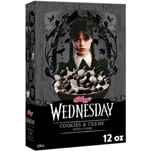 Kellogg's Wednesday Cookies & Creme Limited Edition Breakfast Cereal - 12oz - 1 of 4
