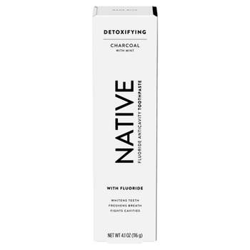 Native Charcoal with Mint Fluoride Natural Toothpaste  - 4.1 oz