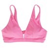 NPolar "Women’s Deep V-Neck Sports Bra with U-Shaped Back, Removable Pads, Sexy Strappy Crop Top for Gym" Medium Rose Red - 3 of 4