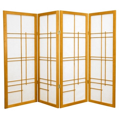 4 ft. Tall Eudes Shoji Screen - Honey (4 Panels)