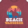 Women's - Instant Message - Beach Wanderer Cowgirl Graphic Racerback Tank - 2 of 4