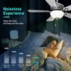 Captiva Designs 42" Ceiling Fan, Low Profile Fan with Pull Chain & 5 Reversible Blades, 3-Speed DC Motor - 2 of 4