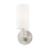 Livex Lighting Carlisle 1 - Light Wall Light in  Brushed Nickel - 4 of 4