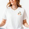 Simply Sage Market Just Peachy Rainbow Front and Back Design Short Sleeve Tee - L - White - 3 of 4