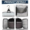 Large Capacity Toiletry Bag for Women and Men, Hanging Toiletry Organizer Cosmetics Makeup Bag - 4 of 4