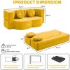 VASIP 2-in-1 Convertible Modular Sofa Bed with Memory Foam, Space-Saving Sofa Bed for Living Room,Bedroom,Apartment,No Assembly Required - 4 of 4