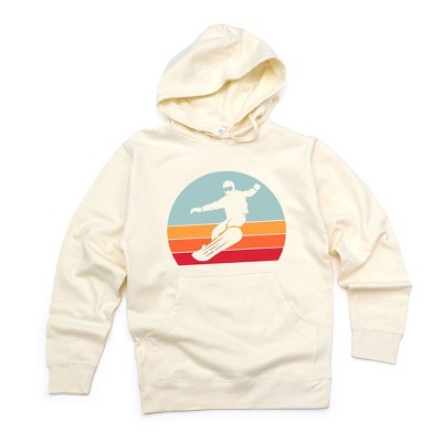 Simply Sage Market Women's Graphic Hoodie Snowboard With Stripes