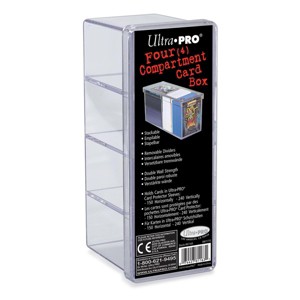 Ultra PRO 4-Compartment Clear Card Box - 1 of 1