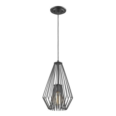 1 Light Mini Pendant Matte Black - Aurora Lighting