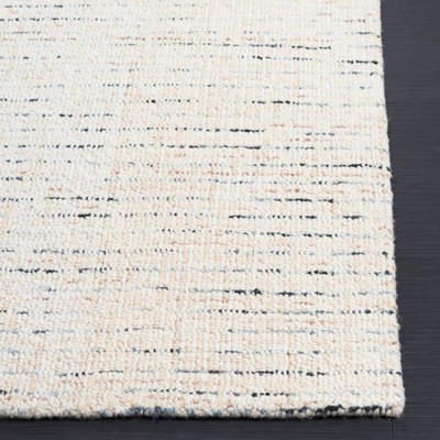 SAFAVIEH Abstract Delia Geometric Wool Area Rug, Ivory/Blue, 8' x 10'