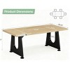 Gulches 70.86" Executive Desk, Large Computer Office Desk with Double Wood Pedestal, Modern Home Office Writing Table - 4 of 4