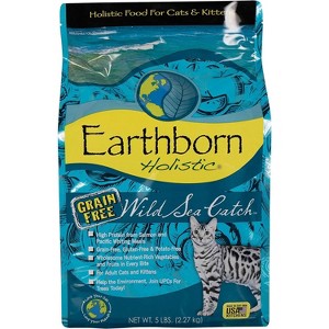 Earthborn Holistic Grain Free Wild Sea Catch Feline Dry Cat Food - 5 lbs - 1 of 1