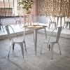 Flash Furniture Declan Commercial Grade Indoor/Outdoor Dining Table, 23.75" Square All Weather Poly Resin Top with Steel Base - 4 of 4