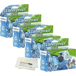 Fujifilm Quick Snap Waterproof 27 exposures 35mm Camera 800 Film, 1 Pack + Quality Photo Microfiber Cloth - 1 of 2