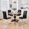 Yaheetech 2PCS Faux Leather Dining Chairs with Metal Legs - 2 of 4