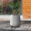 Rosemead Home & Garden, Inc. Kante Fiberglass Indoor Planter Pots Charcoal Gray 11.8"x11.8"x12.2" - 4 of 4