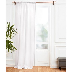 Solino Home Linen Curtain With Rod Pocket For Living Room, Bedroom - 1 of 4