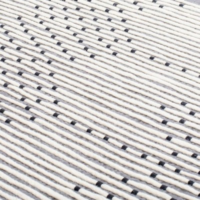 Medium Gray Cotton Woven Wall Hanging with Fringe