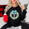 Simply Sage Market Women's Graphic Sweatshirt Nutcracker Wreath Coquette - 2 of 4