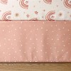 The Peanutshell Crib Bedding Set for Baby Girls, Boho Rainbow, 3 Pieces - 3 of 4