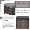 Gymojoy Outdoor Patio Footstool Ottomans with Cushion - 4 of 4