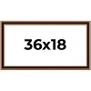 PosterPalooza | Panoramic Weathered Gold Picture Frame - UV Acrylic, Foam Board Backing, Hanging Hardware - 2 of 4